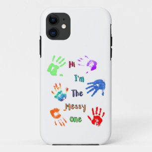 Case-Mate iPhone Case Salut, je suis le plus désordonné - Empreintes de