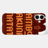 Coques Case-Mate iPhone Salutation africaine : Jambo Hakuna Matata Wood De (Verso (horizontal))