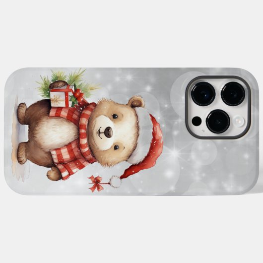 Coques Case-Mate iPhone Salutation de Noël (Verso (horizontal))