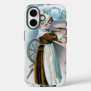 Coques iPhone 16 Salutation de Thanksgiving vintage avec Pilgrim Gi