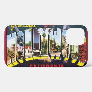 Coques Pour iPhone Salutations de voyage vintage d'Hollywood Californ