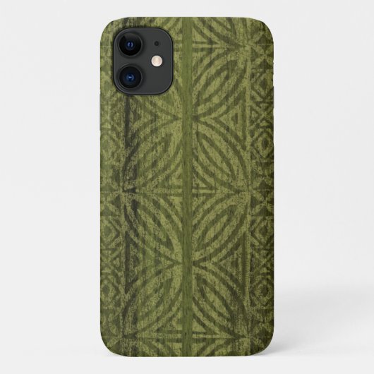 Coques Case-Mate iPhone Samoan Tapa Hawaiian Faux Wood Surboard (Dos)