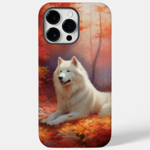 Coque Pour Pour iPhone 14 Pro Max Samoyé en automne Leaves Fall Inspire