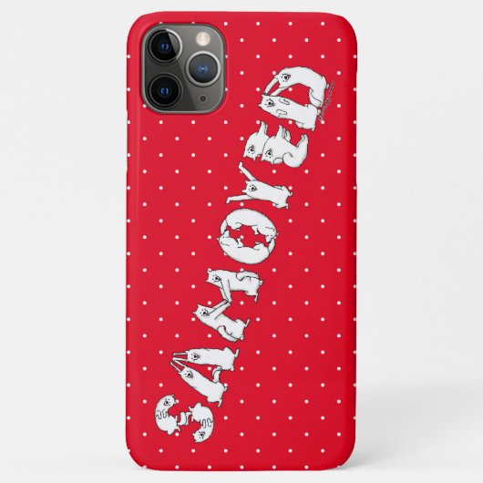 Coques Case-Mate iPhone Samoyed épelé dans Samoyed Chiens Lettres Drôle (Dos)