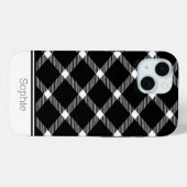Coques Case-Mate iPhone Samsung personnalisé noir et blanc (Verso (horizontal))