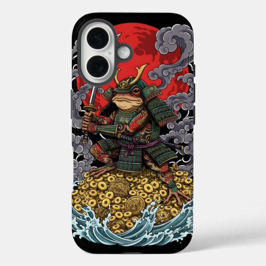 Coques Case-Mate iPhone Samurai Frog of Fortune – Mythical Warrior Art (Verso)