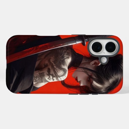 Coques Case-Mate iPhone Samurai girl (Verso (horizontal))
