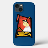Coques Case-Mate iPhone Samurai Jack Souriant Futuristic Frame Graphic (Verso)