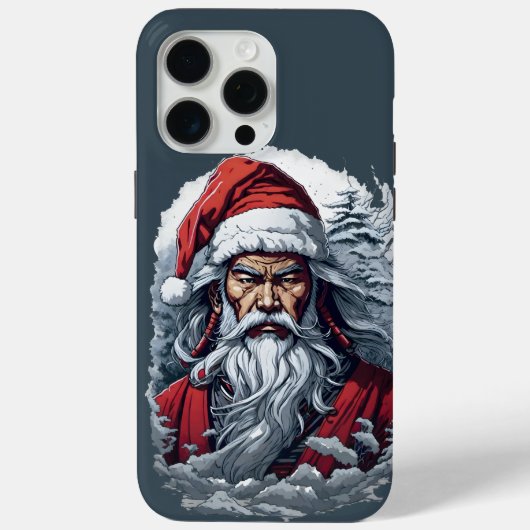 Coques Case-Mate iPhone Samurai Père Noël Warrior Christmas Art Cadeau (Verso)