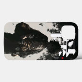Coques Case-Mate iPhone Samurai Ronin: Black & White Ink Case (Verso (horizontal))