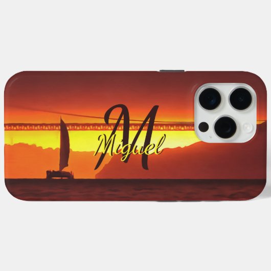 Coques Case-Mate iPhone San Francisco Sunset 1124 (Verso (horizontal))