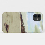 Coques Case-Mate iPhone Sandales sur une plage tropicale (Dos (Horizontal))