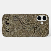 Coques Case-Mate iPhone Sandy Textured Seahorse Photo (Verso (horizontal))