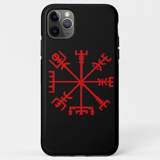 Coques Case-Mate iPhone Sang Rouge Vegvísir (Viking Compass) (Dos)