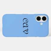 Coques Case-Mate iPhone Sangria Cornflower Blue (Verso (horizontal))