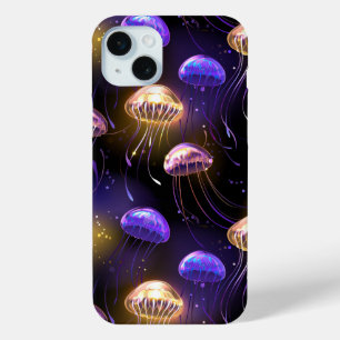 Coque iPhone 15 Mini Sans joint avec méduse éclatante