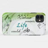 Coques Case-Mate iPhone Sans musique, la vie Bb (Dos (Horizontal))