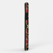 Coques Case-Mate iPhone Sanskrit Om Gold + Red Baroque (Dos/Droite)