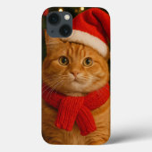 Coques Case-Mate iPhone Santa Cat iPhone 13 Case (Verso)