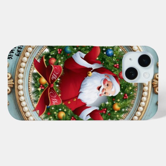 Coques Case-Mate iPhone Santa Christmas  (Verso (horizontal))
