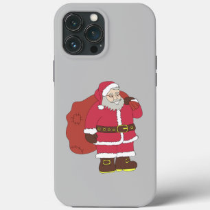 Case-Mate iPhone Case Santa Claus en rouge avec sac cadeau et lunettes