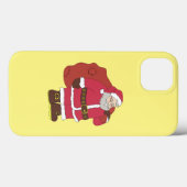 Coques Case-Mate iPhone Santa Claus en rouge avec sac cadeau et lunettes (Verso (horizontal))