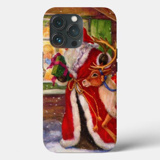Coques Case-Mate iPhone Santa claus et rudolph (Verso)