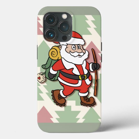 Coques Case-Mate iPhone Santa Claus hiker (Verso)