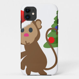 Coques Pour iPhone santa claus monkey emoji