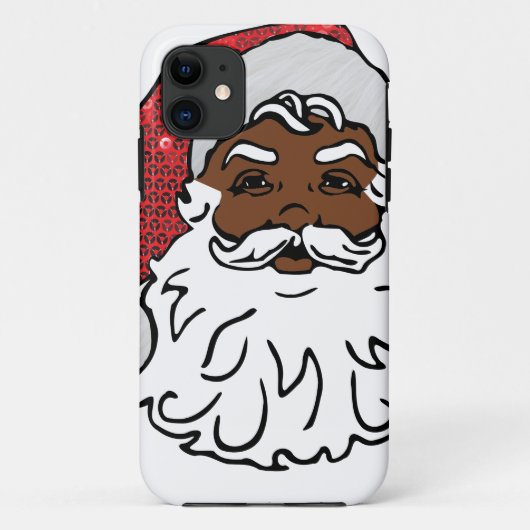 Coques Case-Mate iPhone santa claus noir (Dos)