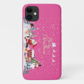 Coques Case-Mate iPhone Santa Claus, Snowman Merry Christmas Holiday (Dos)
