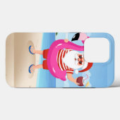 Coques Case-Mate iPhone Santa Claus with flamingo (Verso (horizontal))