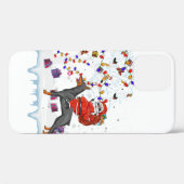 Coques Case-Mate iPhone Santa Hat Chien Noël Arbre Noël Noël Noël Fêtes (Verso (horizontal))