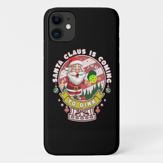 Coques Case-Mate iPhone Santa Pickleball Noël, Santa drôle (Dos)