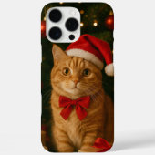 Coques Case-Mate iPhone Santa Ribbon Cat iPhone 16 Pro Max Case (Verso)