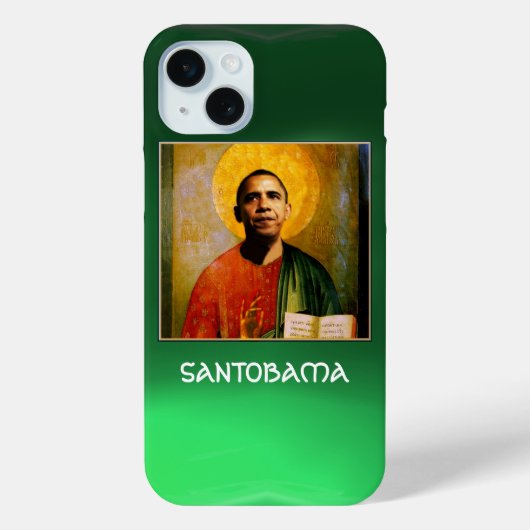 Coques Case-Mate iPhone SANTOBAMA Green (Verso)