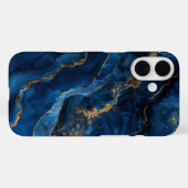 Coques Case-Mate iPhone Saphir Velours Luxe Bleu Saphir Profond (Verso (horizontal))