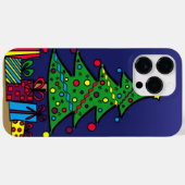 Coques Case-Mate iPhone sapin de Noël (Verso (horizontal))