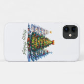 Coques Case-Mate iPhone sapin de Noël (Dos (Horizontal))