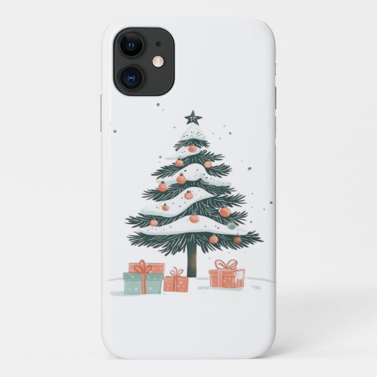 Coques Case-Mate iPhone sapin de Noël (Dos)