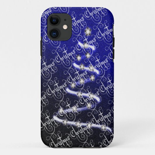 Coques Case-Mate iPhone Sapin de Noël et Étoiles - (Dos)