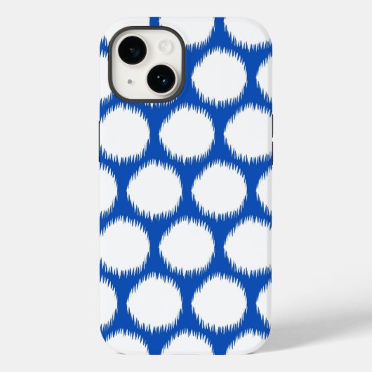 Coques Case-Mate iPhone Sapphire Asiatique Moods Ikat Dots (Verso)