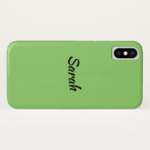 Coques Case-Mate iPhone Sarah de la calligraphie de noir d'orphelin (Dos (Horizontal))