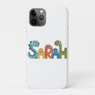 Case-Mate iPhone Case Sarah Dinosaur Nom Cute Dino Lettres Design