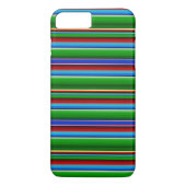 Coques Case-Mate iPhone Sarape mexicaine rouge vert (Dos)