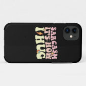Coques Case-Mate iPhone Sarcasme C'est comment j'enlace Groovy Rétro (Dos (Horizontal))
