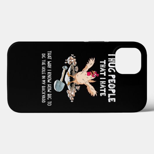 Coques Case-Mate iPhone Sarcastique Introvert Poulets Fous Je Passe Les Ge (Verso (horizontal))