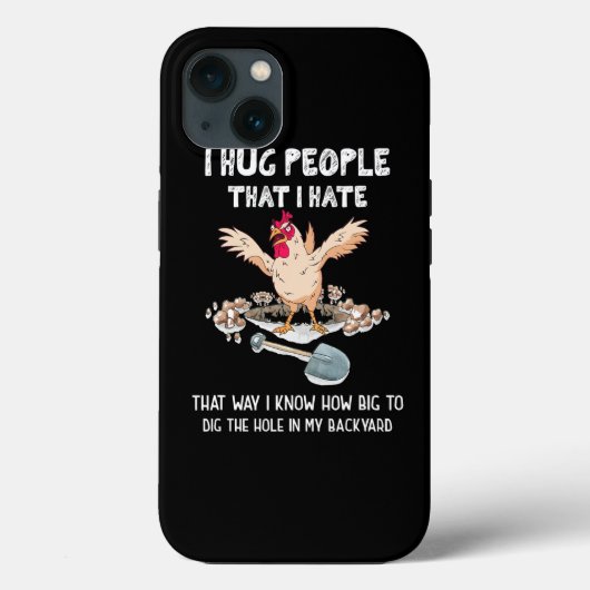 Coques Case-Mate iPhone Sarcastique Introvert Poulets Fous Je Passe Les Ge (Verso)