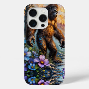 Coque iPhone 15 Pro Sasquatch dans la vallée de Floral Mountain