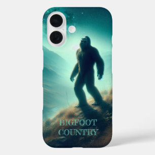 Coques iPhone 16 Sasquatch hurlant à la lune